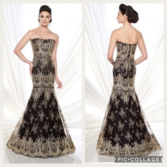 Ivonne D exclusively for MonCheri strapless trumpet lace and tulle gown … - Picture 6 of 14